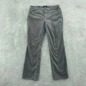 Talbots Gray Corduroy Straight-Leg Pants